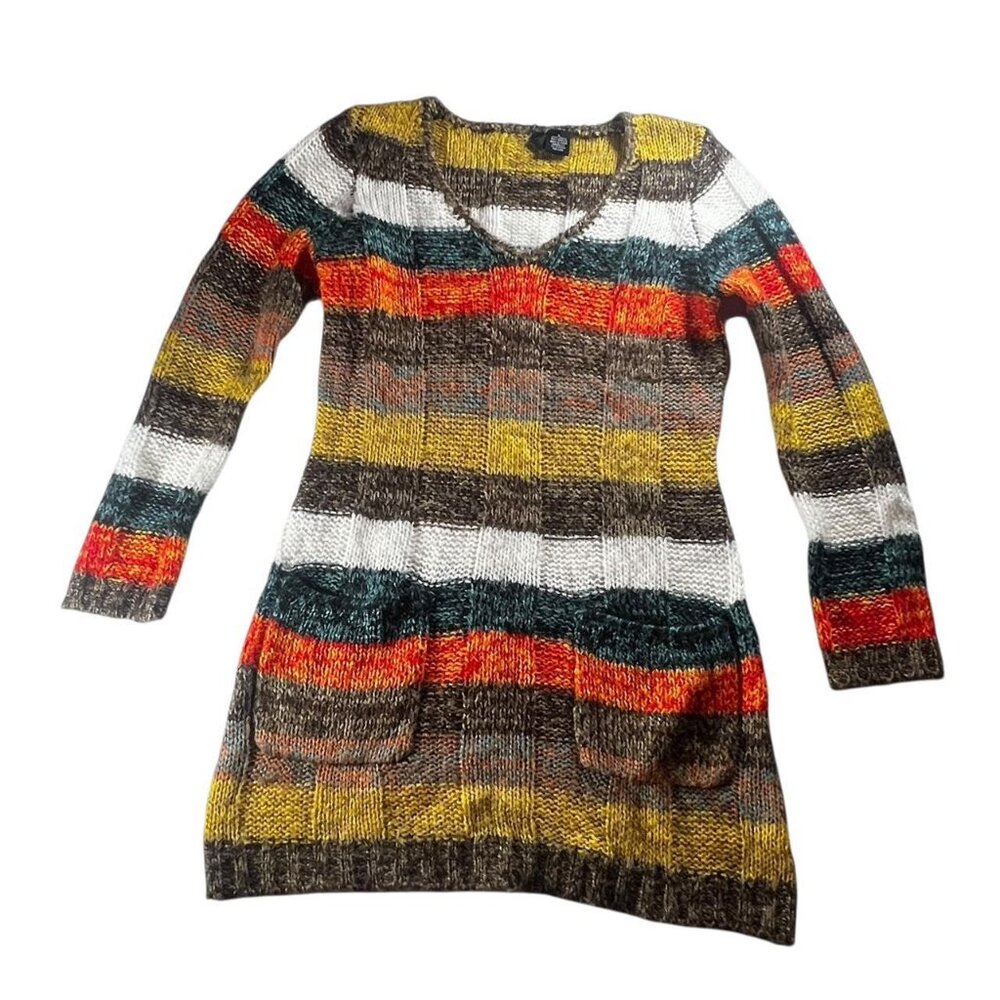 Y2K Ultra Flirt Multicolor Striped Knit Sweater